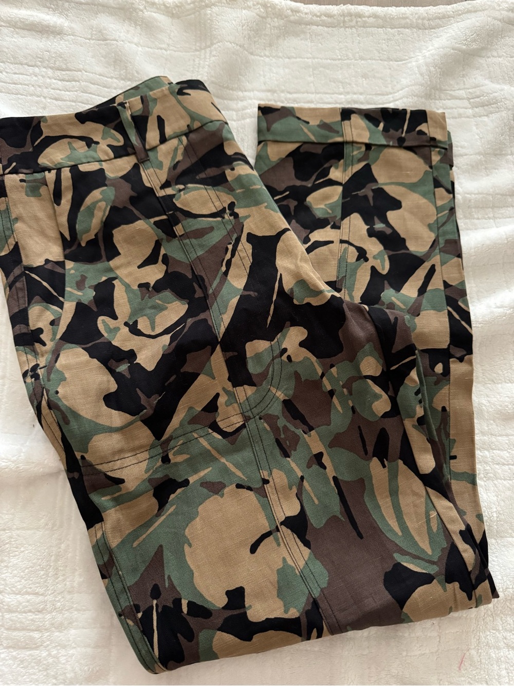 Chicos Camo Utility Ankle Pants